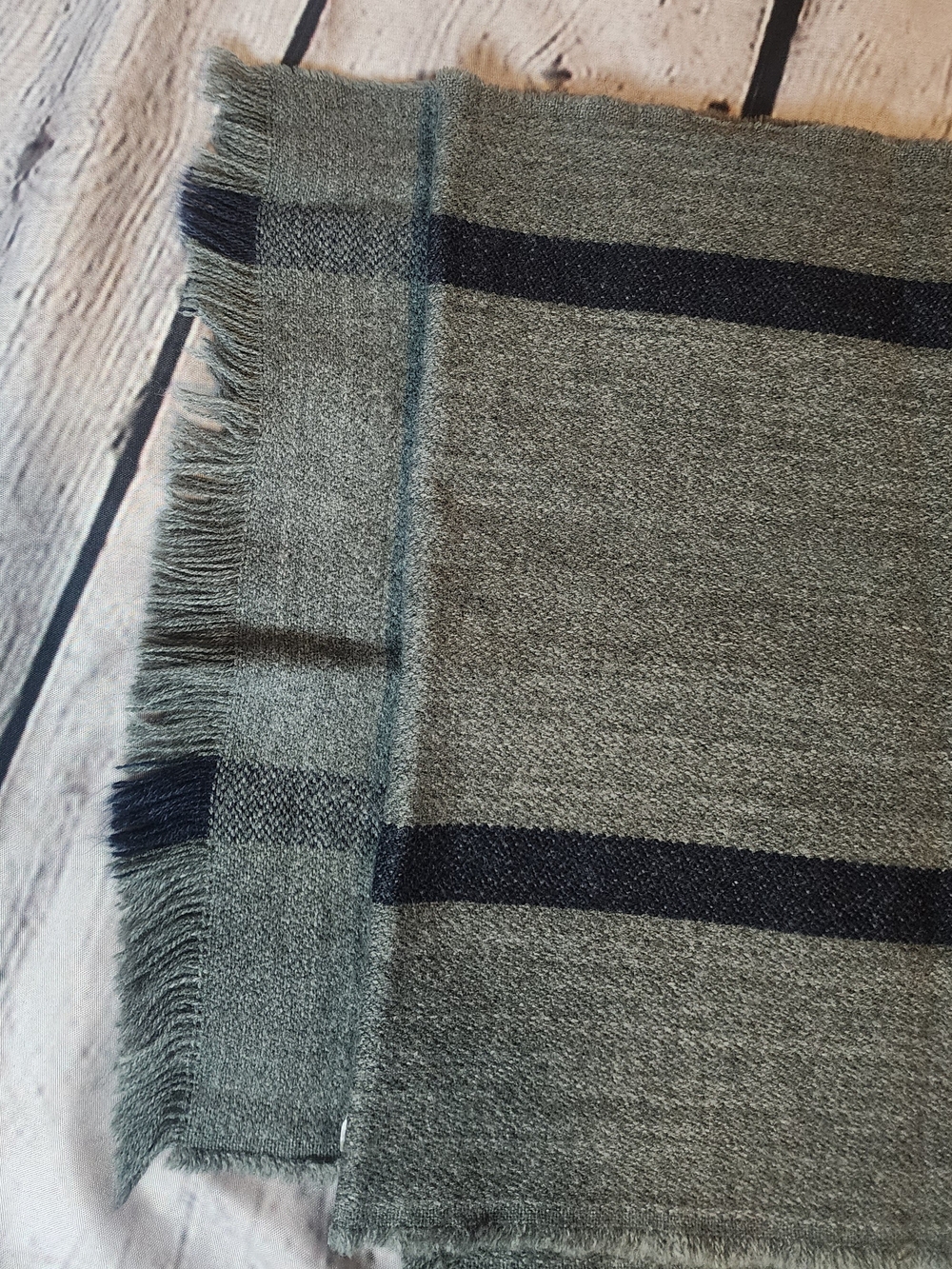 Goodfellow & Co Gray Fringe Blanket Scarf